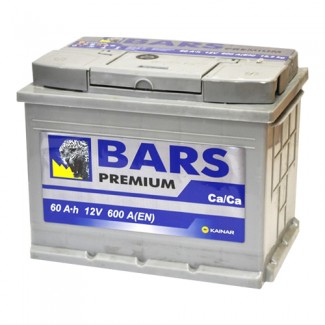 Аккумулятор 6CT-60 КАЙНАР  Bars Premium  Обратная полярность
