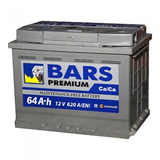 Аккумулятор 6CT-64 КАЙНАР  Bars Premium  Обратная полярность
