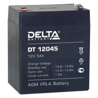 Аккумулятор DT 12045 Delta    Прямая полярность