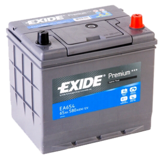 Аккумулятор 6CT-65  EXIDE  Premium Asia EA654  Обратная полярность