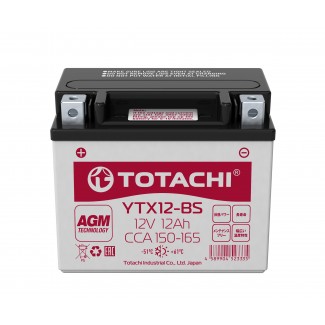 Аккумулятор TOTACHI YTX12-BS     Прямая полярность